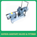 Sanitary rotary lobe pumps with motor